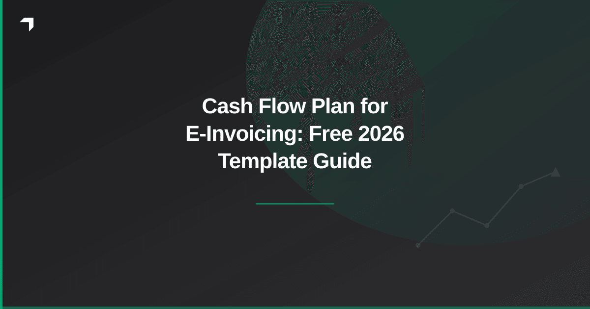 Cash Flow Plan for E-Invoicing: Free 2026 Template Guide