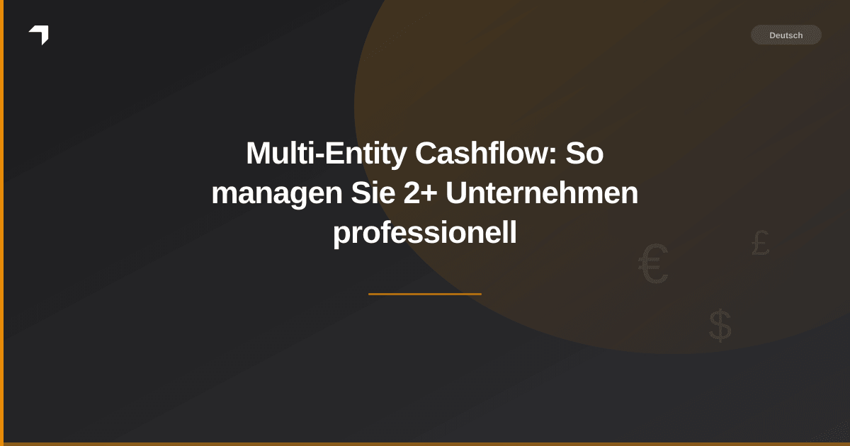 Multi-Entity Cashflow: So managen Sie 2+ Unternehmen professionell