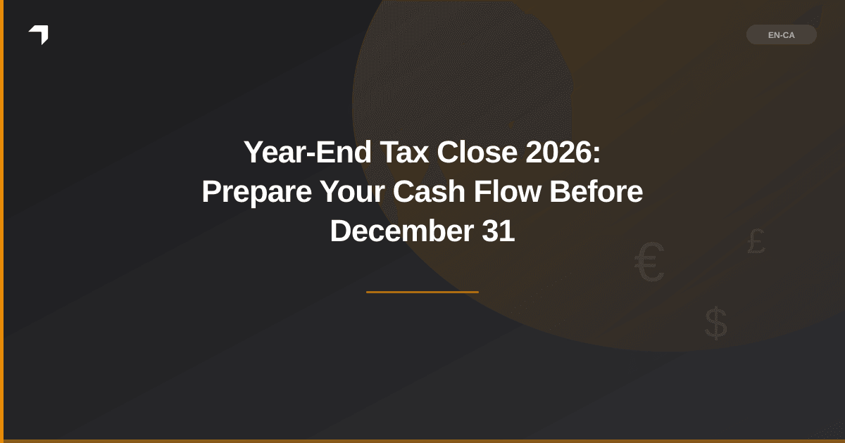 Year-End Tax Close 2026: Prepare Your Cash Flow Before December 31